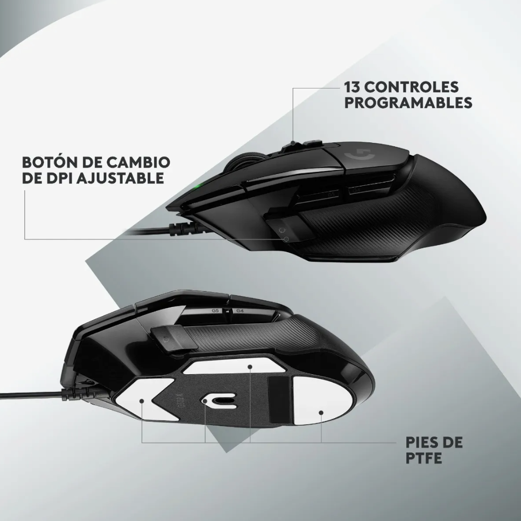 Mouse Gamer Logitech G502 X Black 25k Color Negro