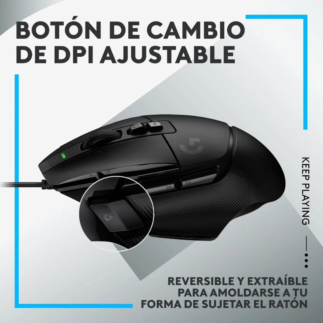 Mouse Gamer Logitech G502 X Black 25k Color Negro