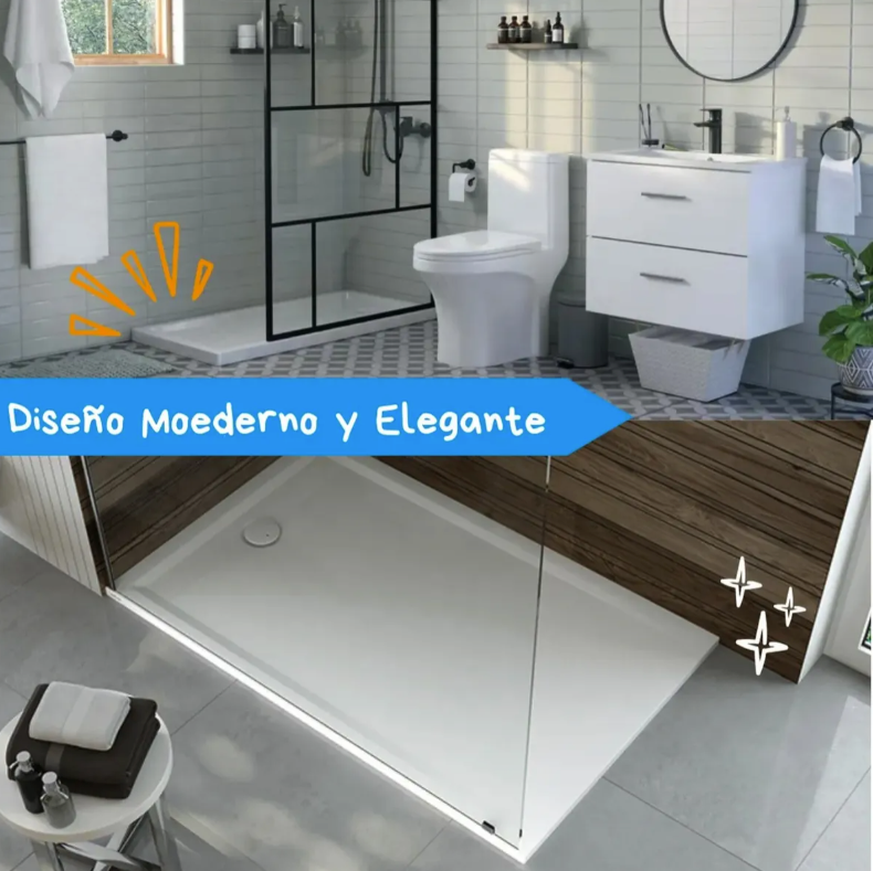 Receptáculo Ducha Xl 140x70 Acrilico Blanco Reforzado Taumm Blanco