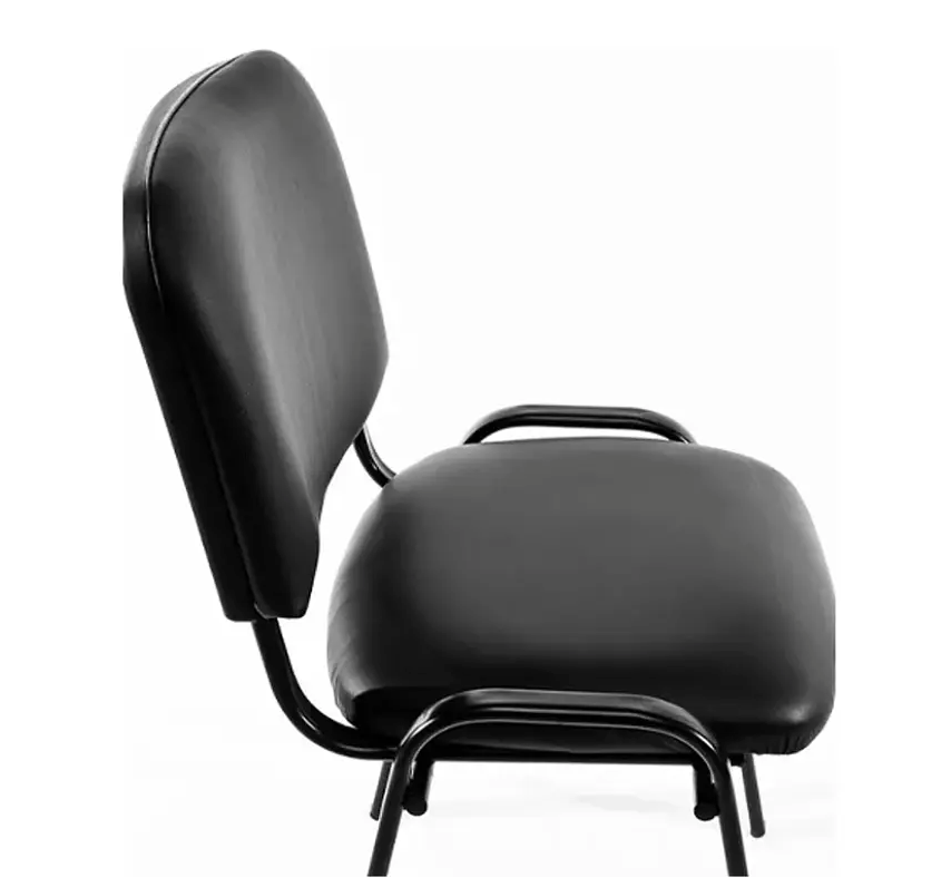 Silla Iso Meeting Ecocuero Negra Matte