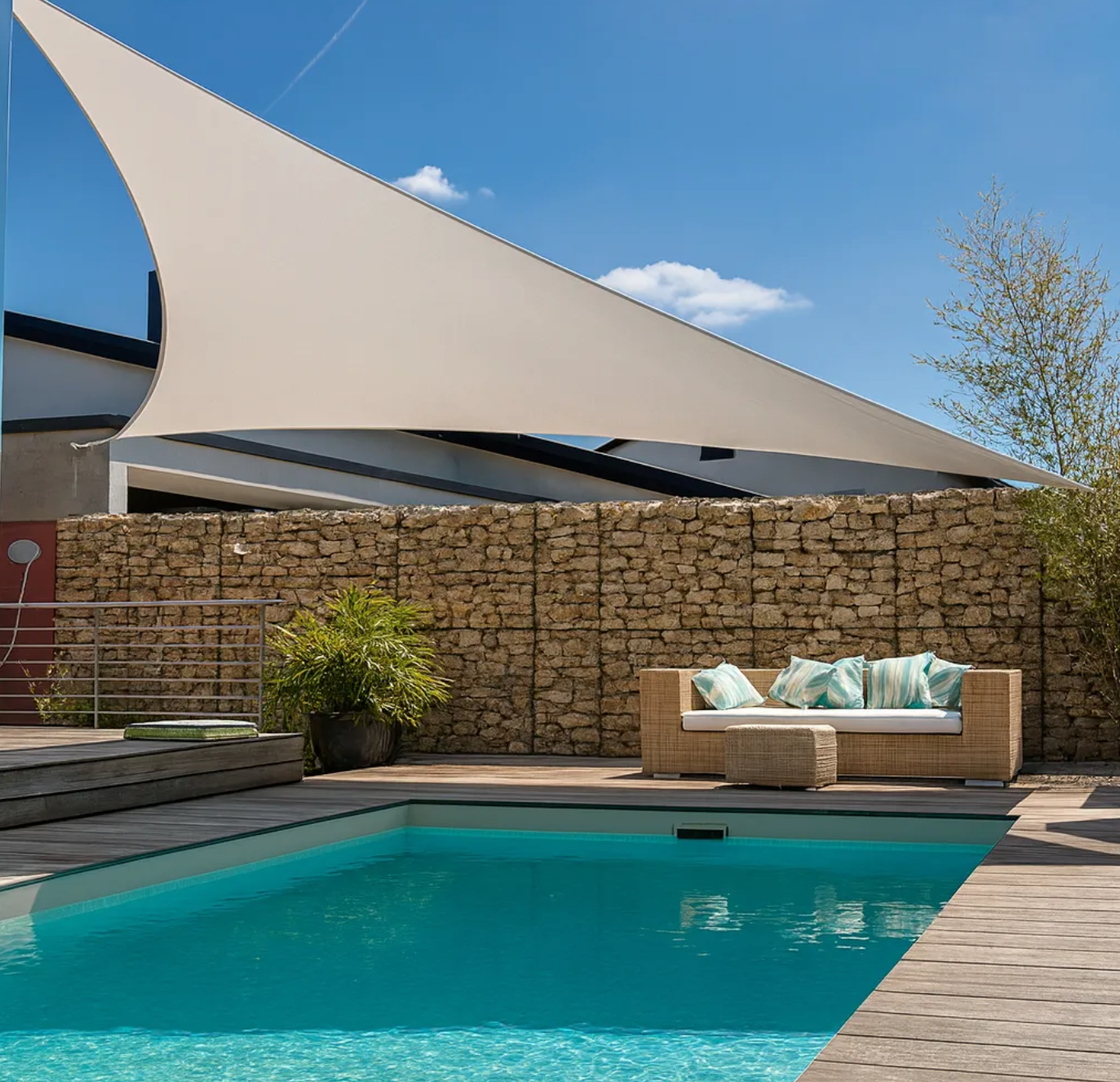 Toldo Vela Triangular Eoland 5x5x5 Sombreadora Triangular Protector Uv Jardin Terraza Malla Raschel