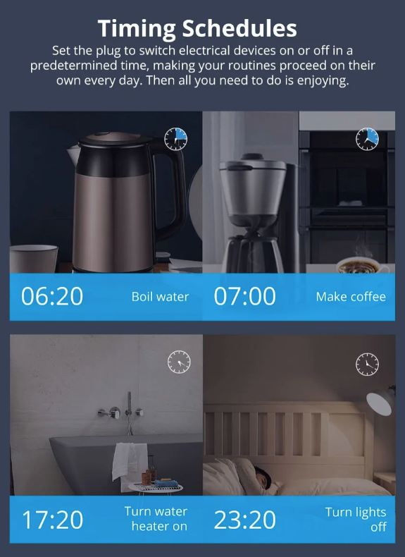 Enchufe Inteligente Wifi Sonoff S26 Blanco Alexa Google Home