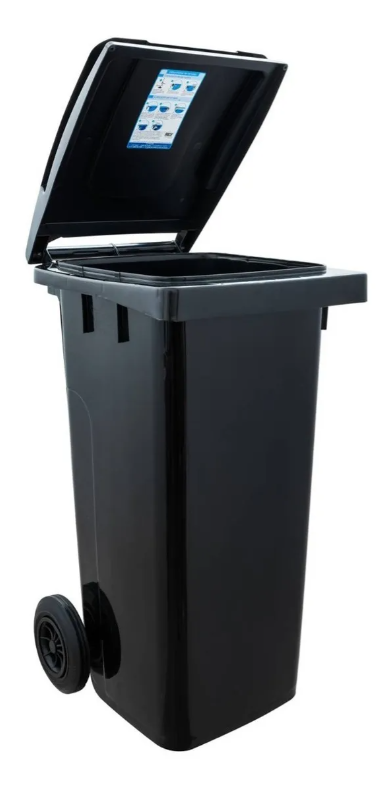 Basurero Industrial Reyplast 120 L Gris/Tapa Verde Reyplast