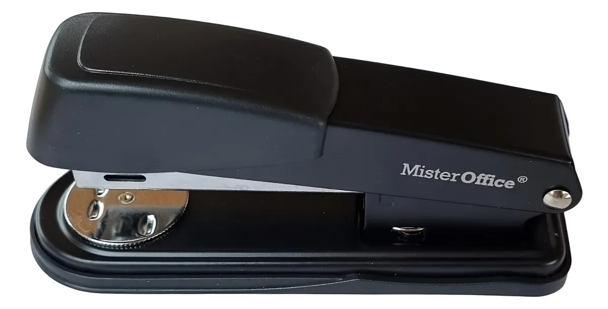 Engrapadora Metálica Negra 20 Hojas Mister Office 7423 24/6 - 26/6