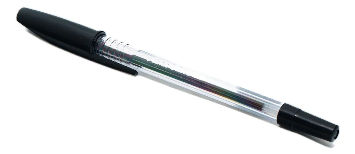 Caja 50 Lápiz Pasta Color Negro Mister Office Punta Media