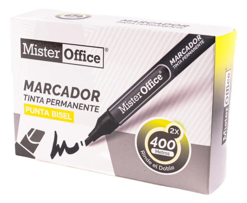 Marcador Permanente Mister Office 12 Unidades