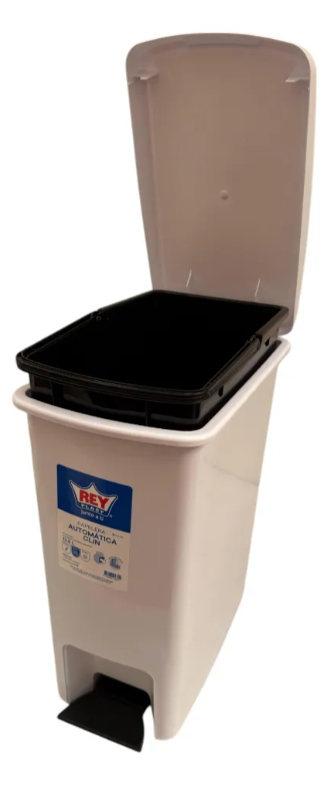 Papelera Automatica Clin 12.5 Litros Blanca