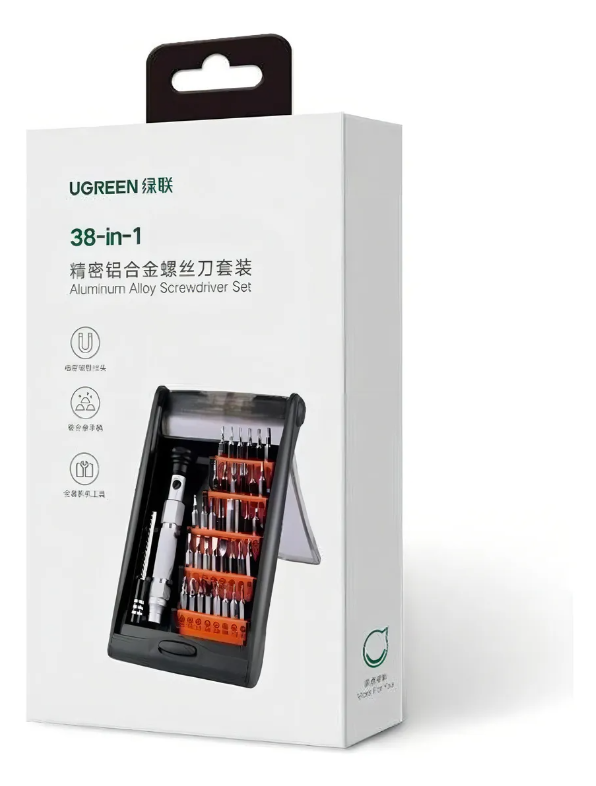 Kit Desarmador 38 Puntas Intercambiables Magneticas Ugreen