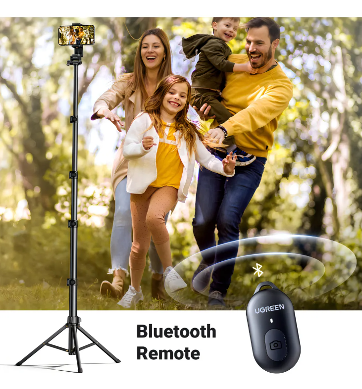 Tripode Selfie 1.7m + Obturador Inalambrico Bt Ugreen Lp680