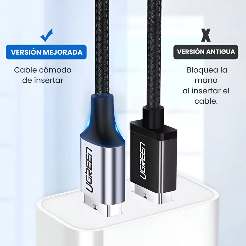 Ugreen Cable Usb-c A Usb-a 1m Carga Rápida 3a Color Negro Negro