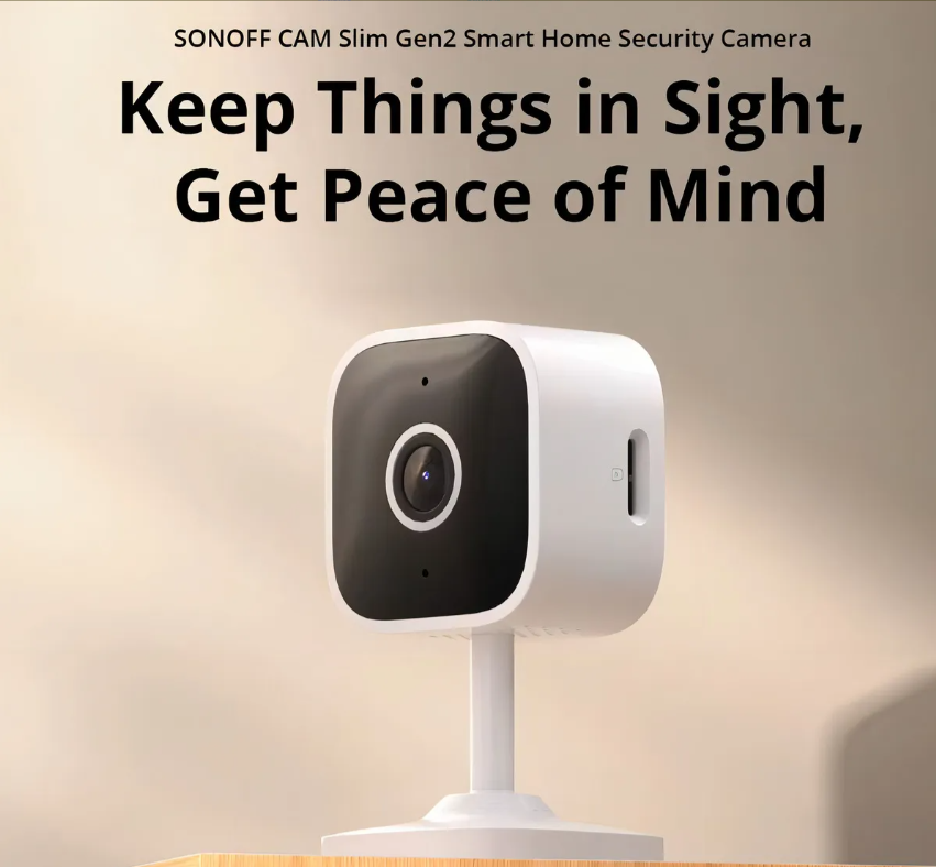 Cámara De Seguridad Wifi Full Hd Sonoff Cam Slim Gen2 Color Blanco