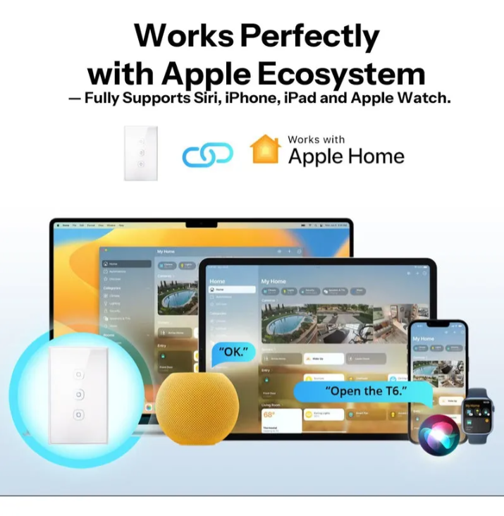 Interruptor Wifi Touch Sonoff Txgen2 De 3 Canales Con Matter