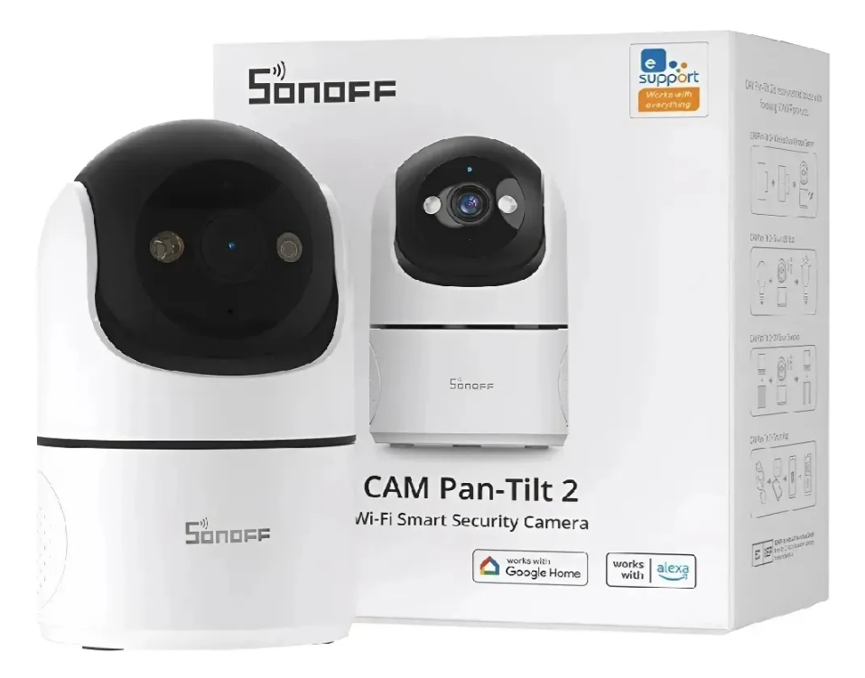 Cámara De Seguridad Wifi Full Hd 360 Sonoff Pan-tilt 2 Blanc Blanco