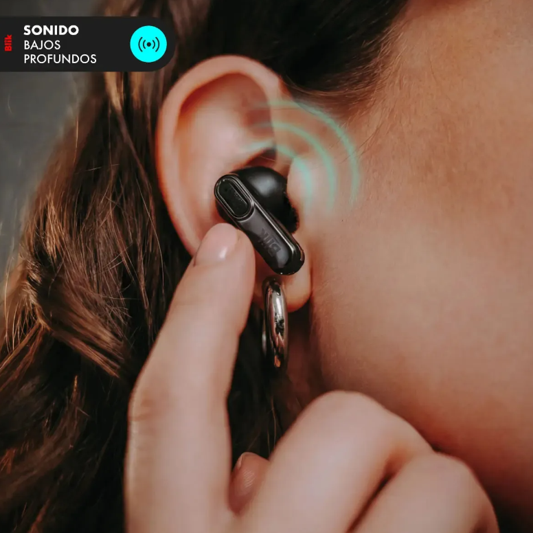 Audifonos Bluetooth Blik Air950 Cancelación De Ruido 40 Hrs Negro
