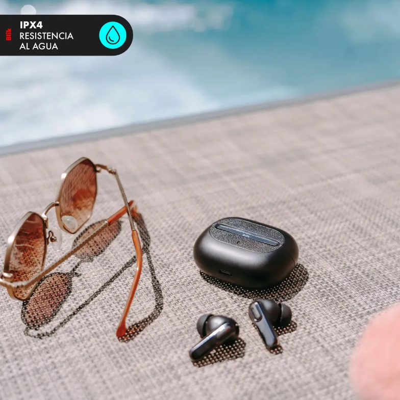 Audifonos Bluetooth Blik Air950 Cancelación De Ruido 40 Hrs Negro