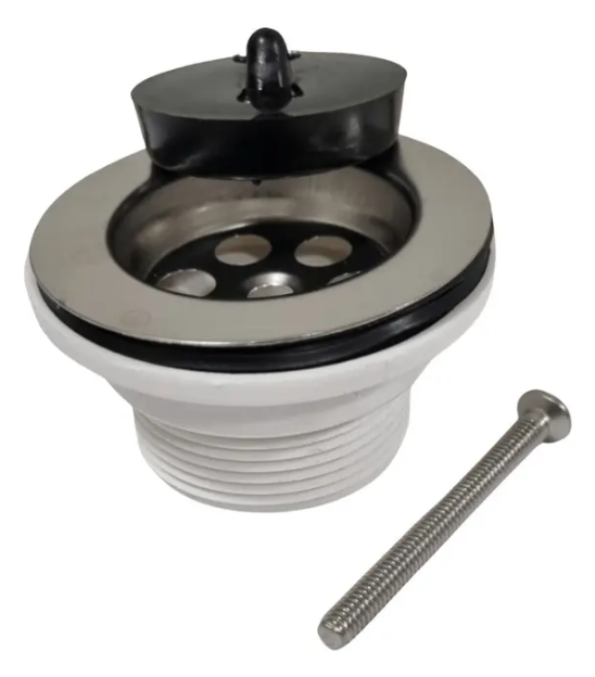 Desague Plastico Para Receptaculo Con Tapon De Goma Taumm