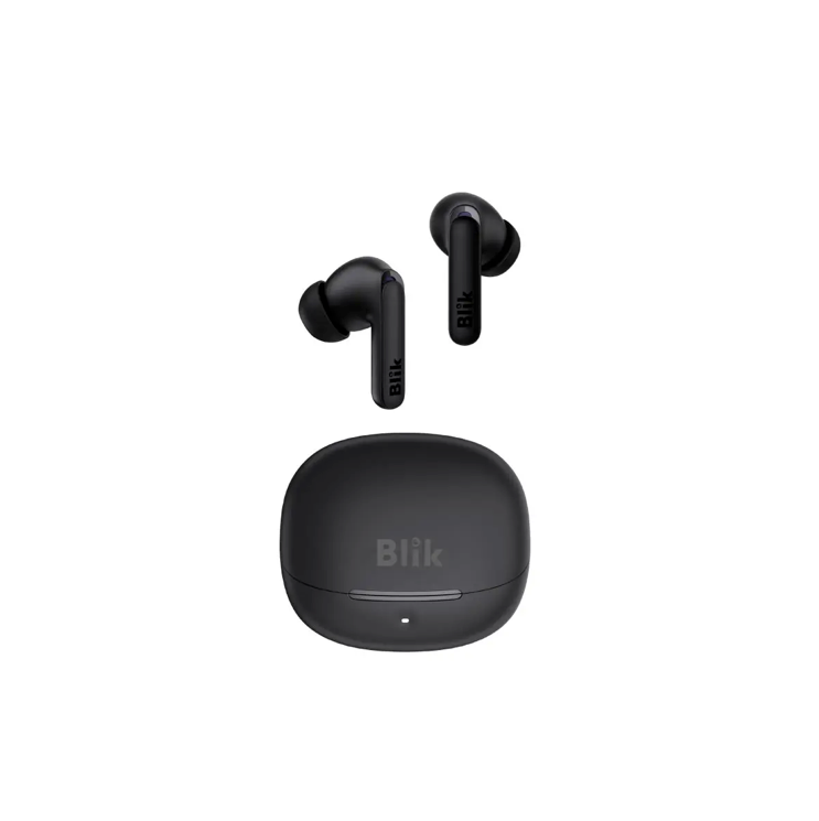 Audifonos Bluetooth Blik Air1000 Cancelación De Ruido 25 Hrs Negro