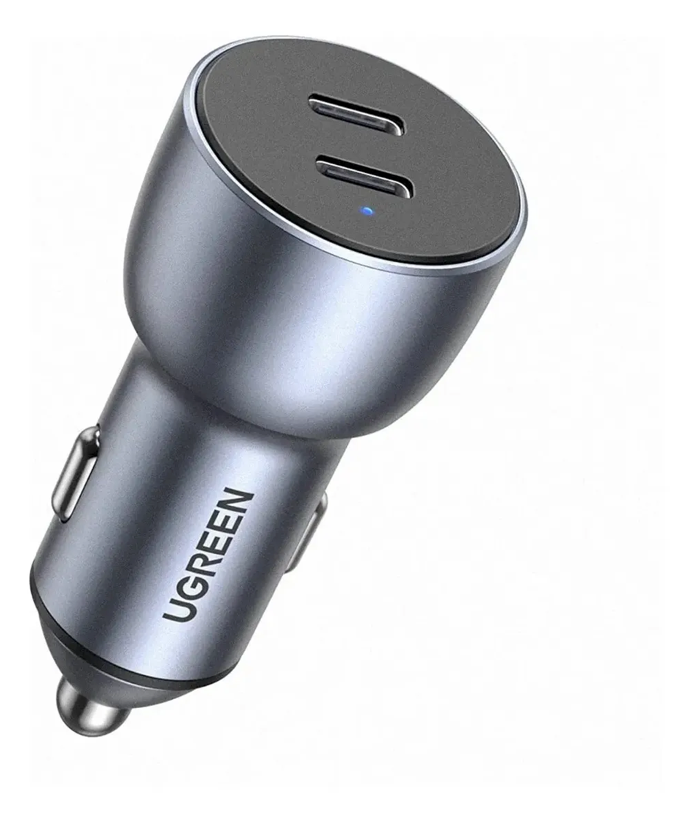 Cargador Auto Usb C Con 2 Puertos Pd3.0 De Carga Rápida 40w
