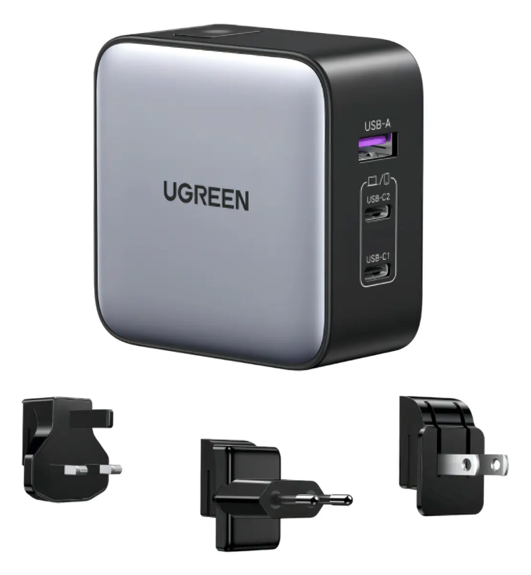 Cargador De Pared Ugreen 90409 65w Usb + Usb-c X 2