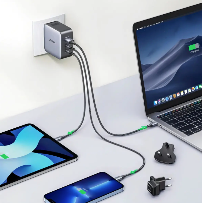 Cargador De Pared Ugreen 90409 65w Usb + Usb-c X 2