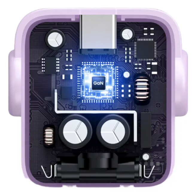 Cargador 65w 1 Usb-a + 2 Usb-c Purpura Ugreen Cd361 Púrpura