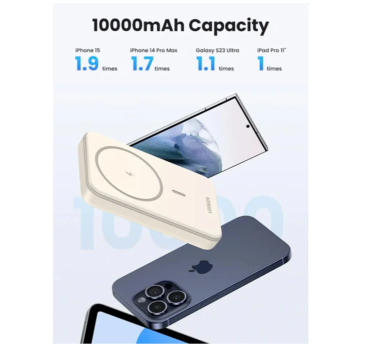 Bateria Portatil Magnetica 5.000mah Mini Carga Inalambrica 1