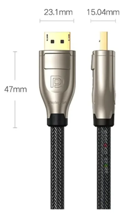 Cable Ugreen Displayport 1.4 De 32,4 Gbps Macho/macho De 1 M