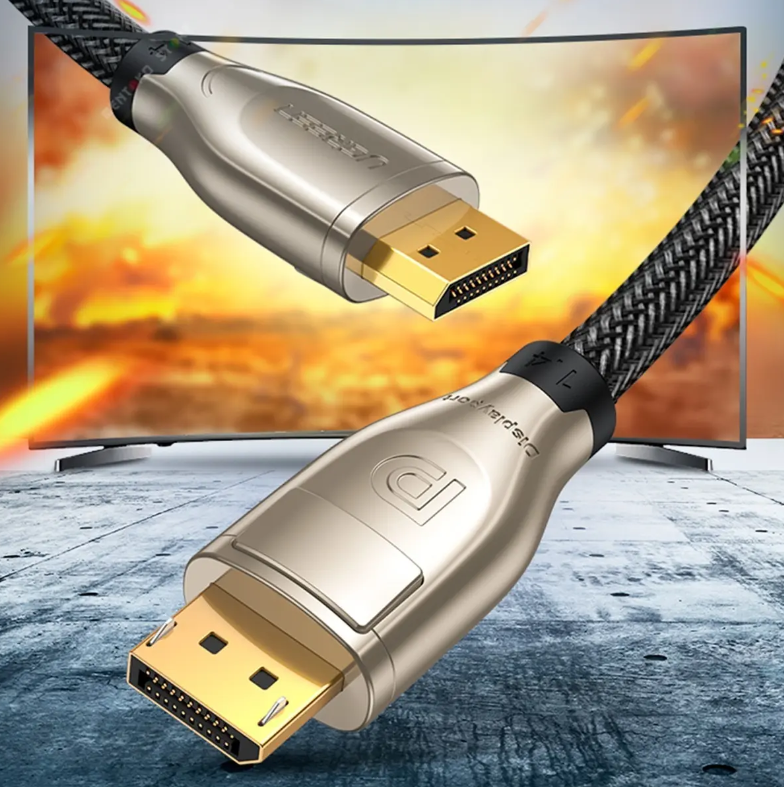 Cable blindado Ugreen Displayport 1.4 Fullhd 4k 8k 60 Hz, 2 m