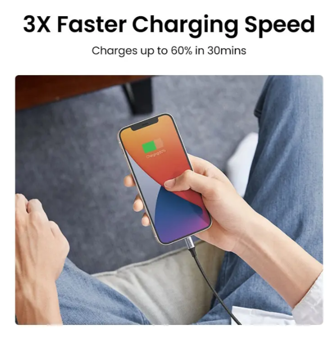 Cable Usb C A Lightning De Carga Rápida Ugreen