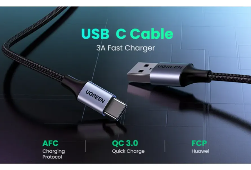 Ugreen Cable Usb-c / Usb-a Datapower 3a Max 2 Metros