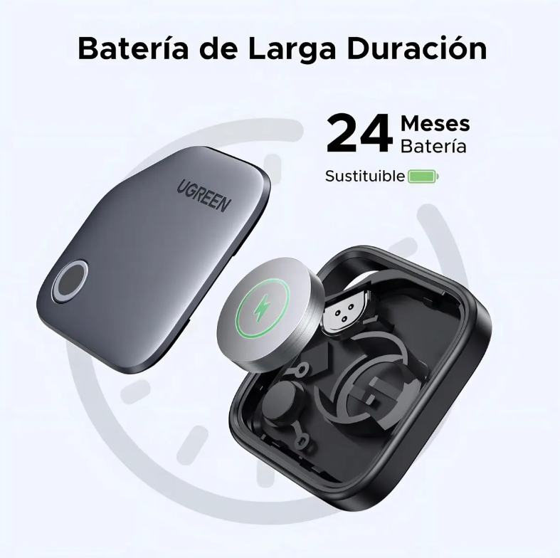 Ugreen Finetrack Localizador Apple Find My 2 Años Negro