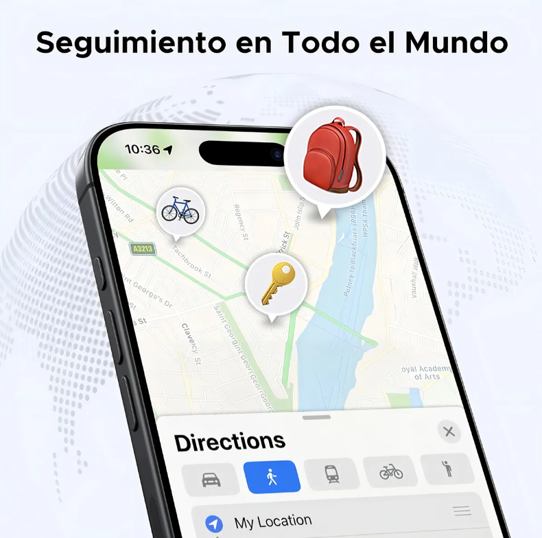 Ugreen Finetrack Localizador Apple Find My 2 Años Negro