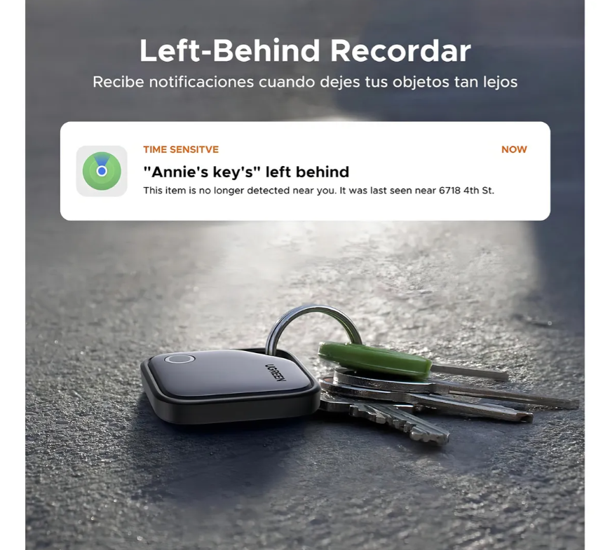 Ugreen Finetrack Localizador Apple Find My 2 Años Negro
