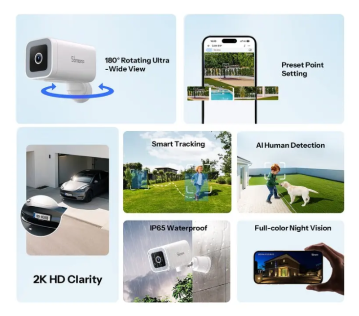 Cámara De Seguridad Wifi Para Exteriores - Sonoff Cam-b1p