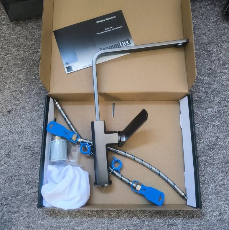 Llave Monomando Lavaplatos Vertical Kassel Taumm Deluxe Prem