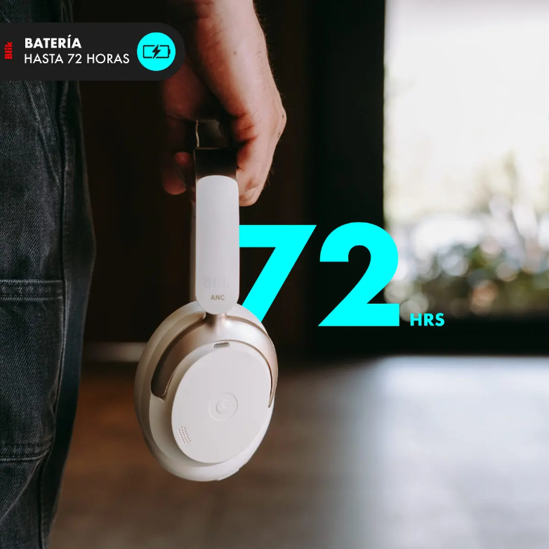Audifonos Bluetooth Blik Aura950 Cancelación De Ruido 72h