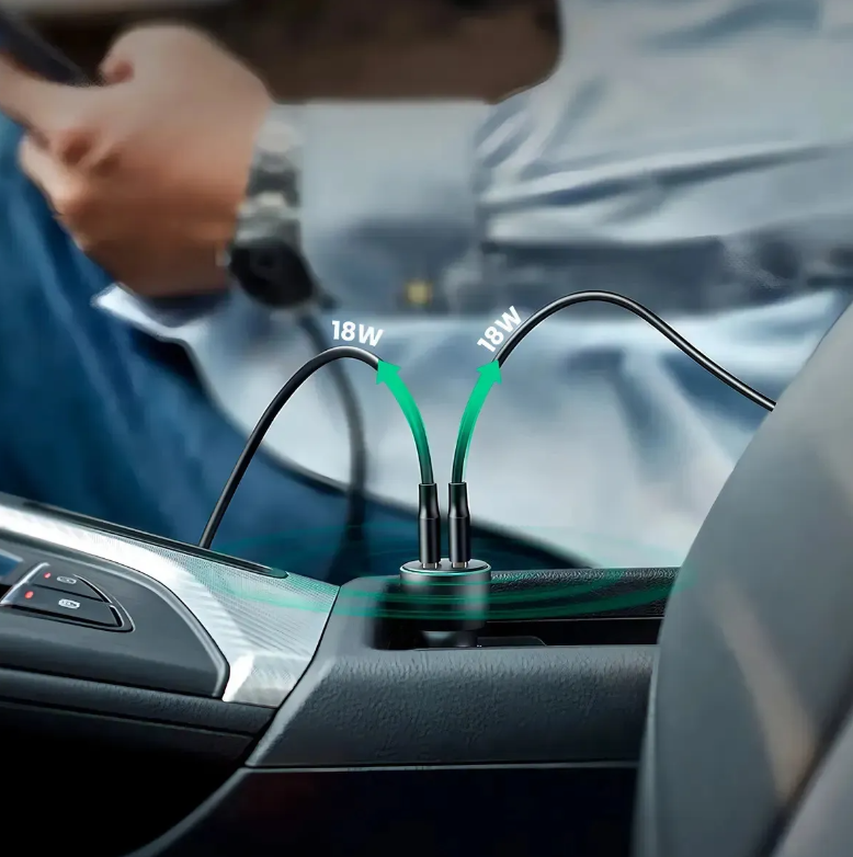 Cargador Celular Ugreen Carga Rapida 18 W Auto Dual Usb