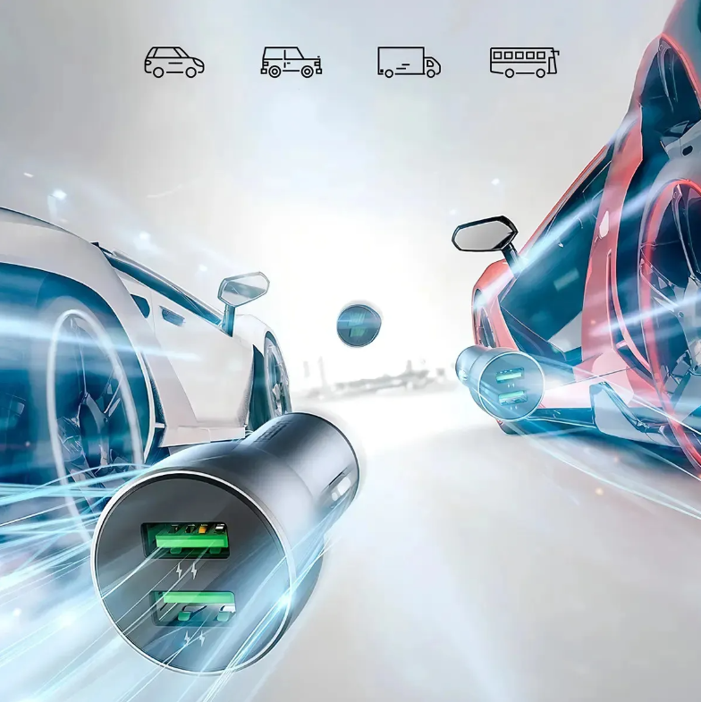 Cargador Celular Ugreen Carga Rapida 18 W Auto Dual Usb