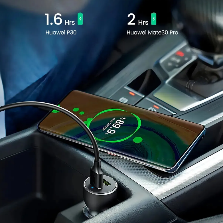 Cargador Celular Ugreen Carga Rapida 18 W Auto Dual Usb