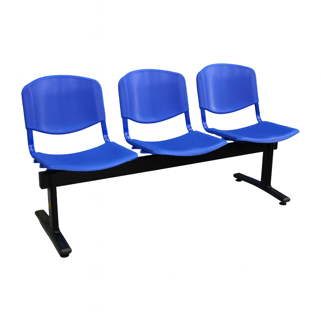 Banqueta Espera Polipropileno 3 Cuerpos