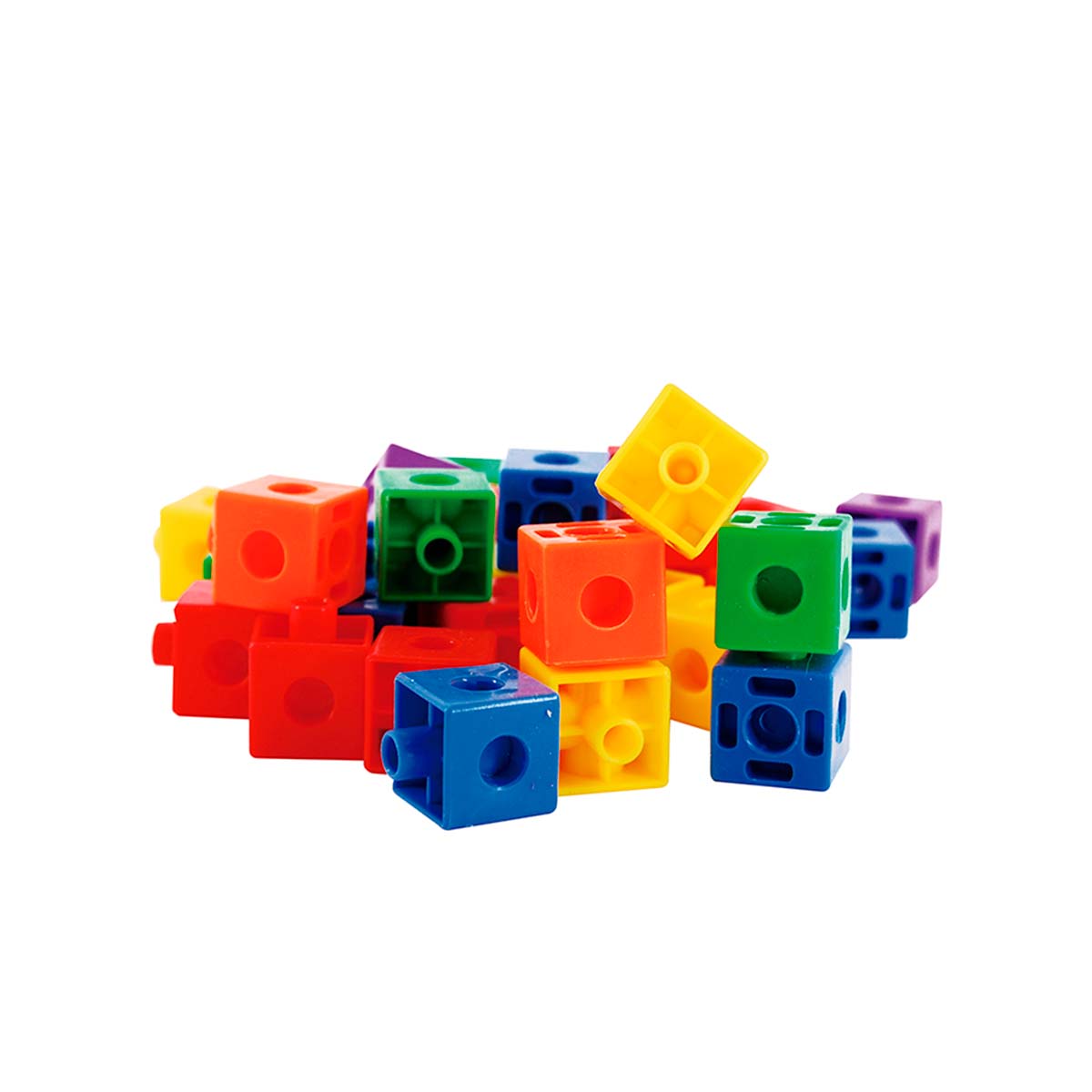 Cubos Conectores Dactic 130 Pcs Construcción Matemática