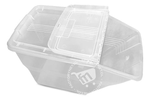 Caja Organizadora De 24 Litros Con Tapa Abatible