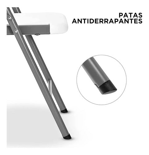 Silla Plegable Plastica Blanca Eventos