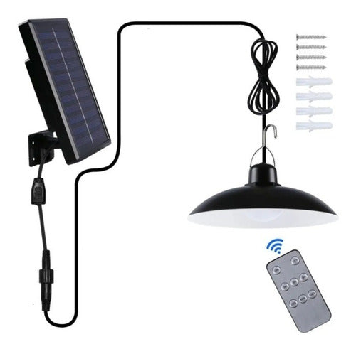 Lampara Led Solar Colgante 120º Con Control 120w