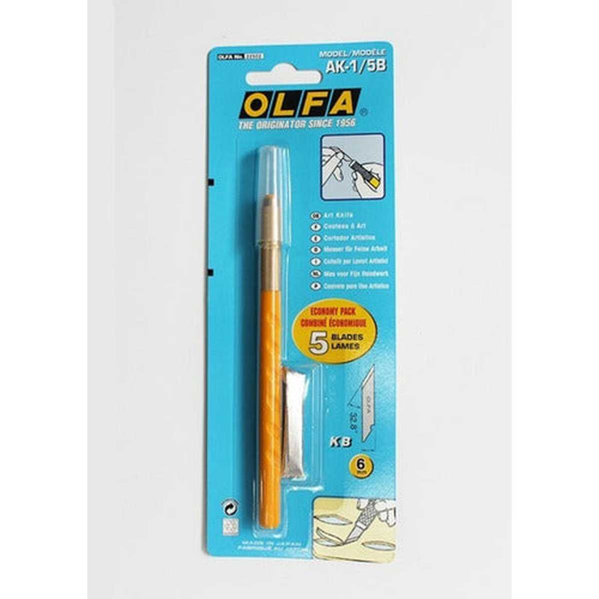 Cuchillo Olfa Bisturí Tipo Lápiz Con Ángulo De 32° + 5 Rep