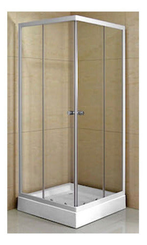 Shower Door Y Receptaculo 90x90x195 Transparente