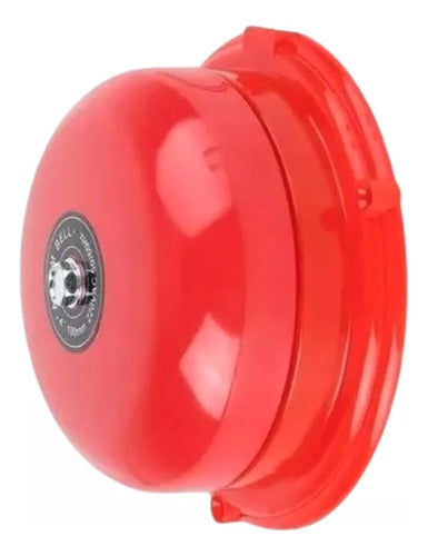 Timbre Campana Alarma 6p 220vac Metal Rojo Escuela Incendio