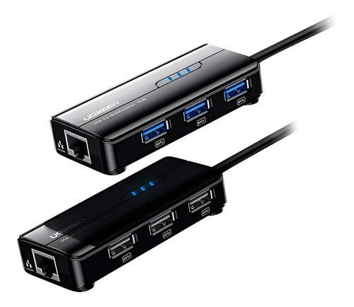 Hub Usb 3.0 Ugreen Gigabit Ethernet 1000 Mbps 3x Usb 3.0