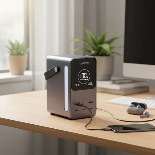 UGREEN ULTRA BATERIA PORTATIL 48.000MAH CON SALIDA 300W MAX CARGA RAPIDA 4USB-C + 2USB-A