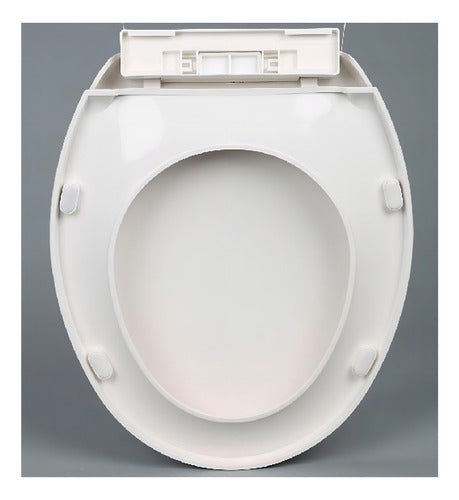Asiento Y Tapa De Cierre Lento De Wc Blanca Fuscher